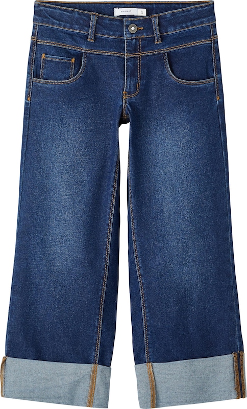 NAME IT Wide Leg Jeans 'Bizza' in Blau
