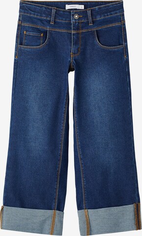 NAME IT Wide leg Jeans 'Bizza' in Blauw: voorkant