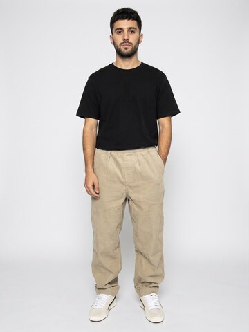 HUF Luźne Spodnie 'Leisure Skate Pant Khaki' w kolorze beżowy: przód