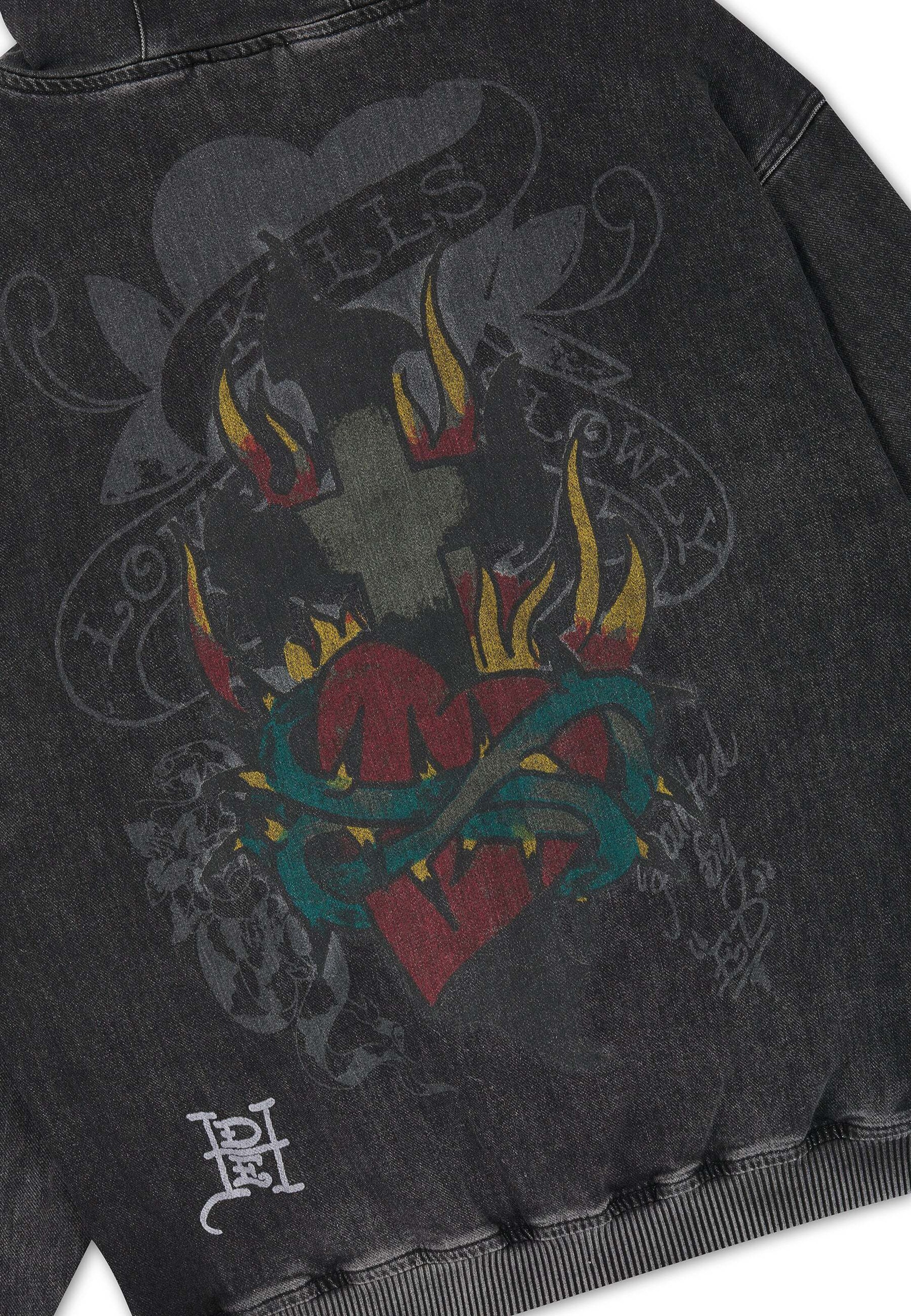 Ed Hardy Bluzka sportowa w kolorze czarny