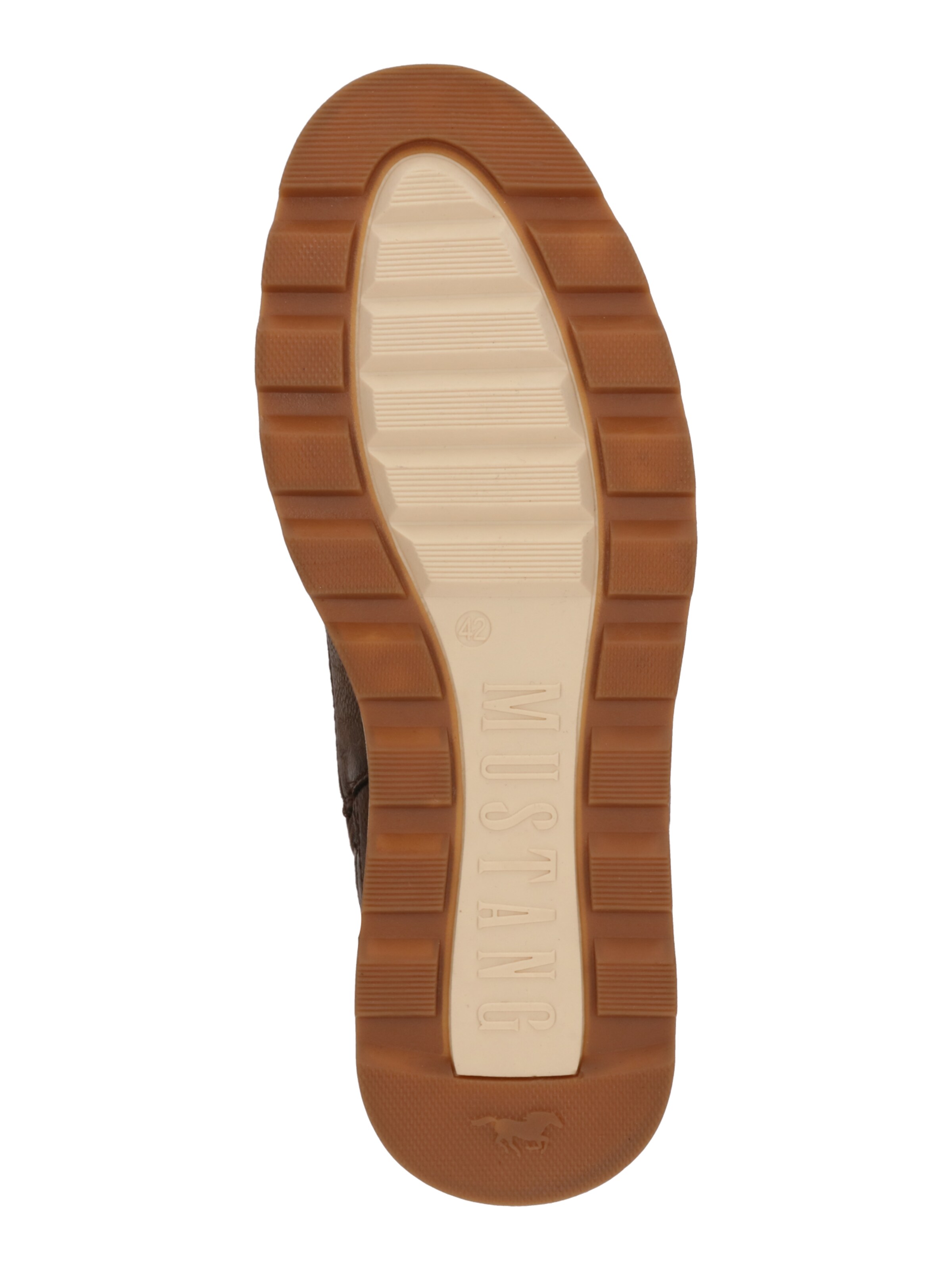 MUSTANGČizme na vezanje - smeđa boja