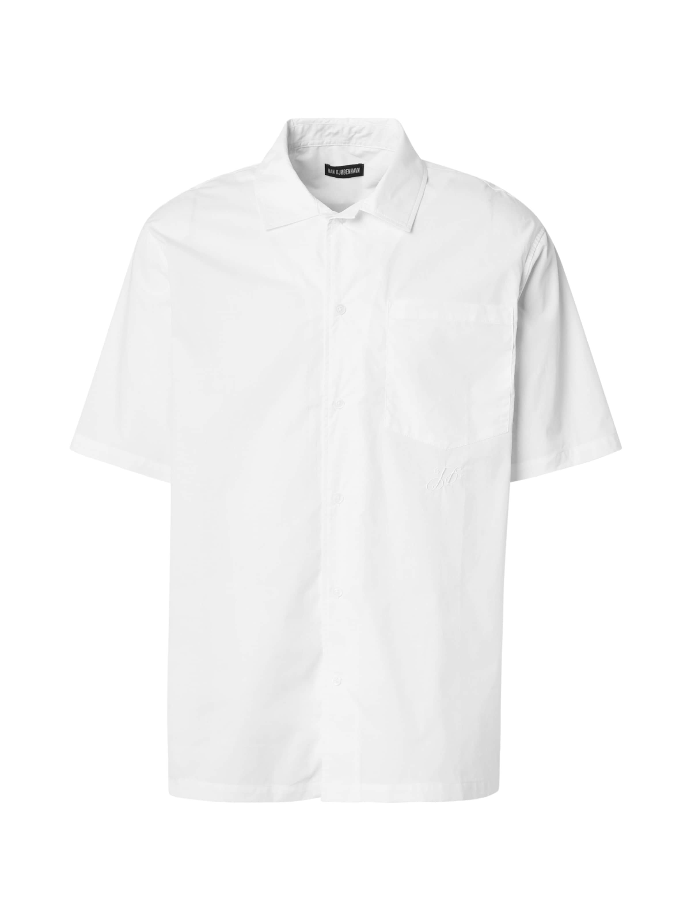 Han Kjøbenhavn Regular fit Πουκάμισο σε λευκό: μπροστά