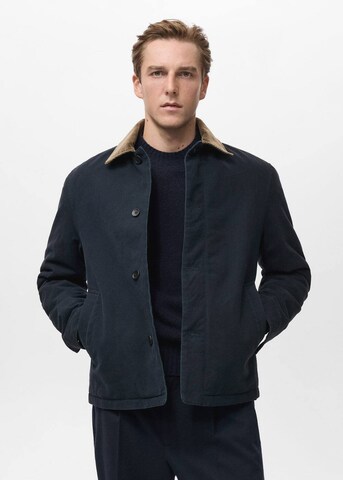 MANGO MAN Übergangsjacke 'Theon' in Blau: Vorderseite
