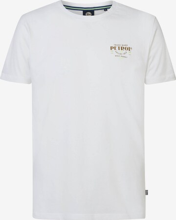 Petrol Industries Shirt 'Classic' in Wit: voorkant