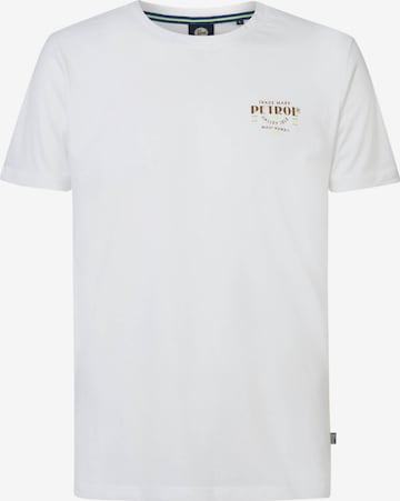 Petrol Industries - Camisa 'Classic' em branco: frente