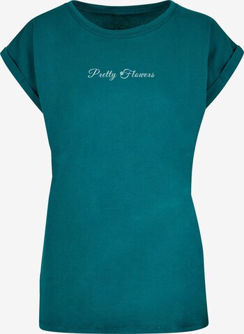 T-shirt 'Pretty Flowers' Merchcode en bleu : devant