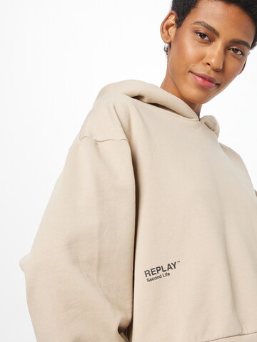 REPLAY Sweatshirt in Beige