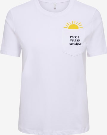 ONLY Koszulka 'ONLPOLLY' w kolorze biały: przód