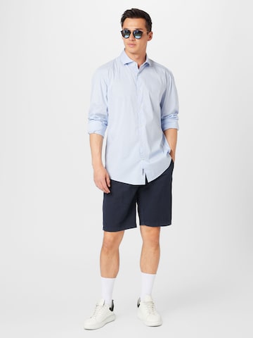 DRYKORN Comfort fit Button Up Shirt 'JEDDA' in Blue