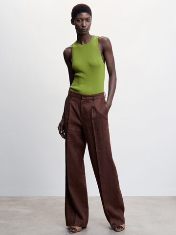 MANGO Knitted Top 'KARL' in Green