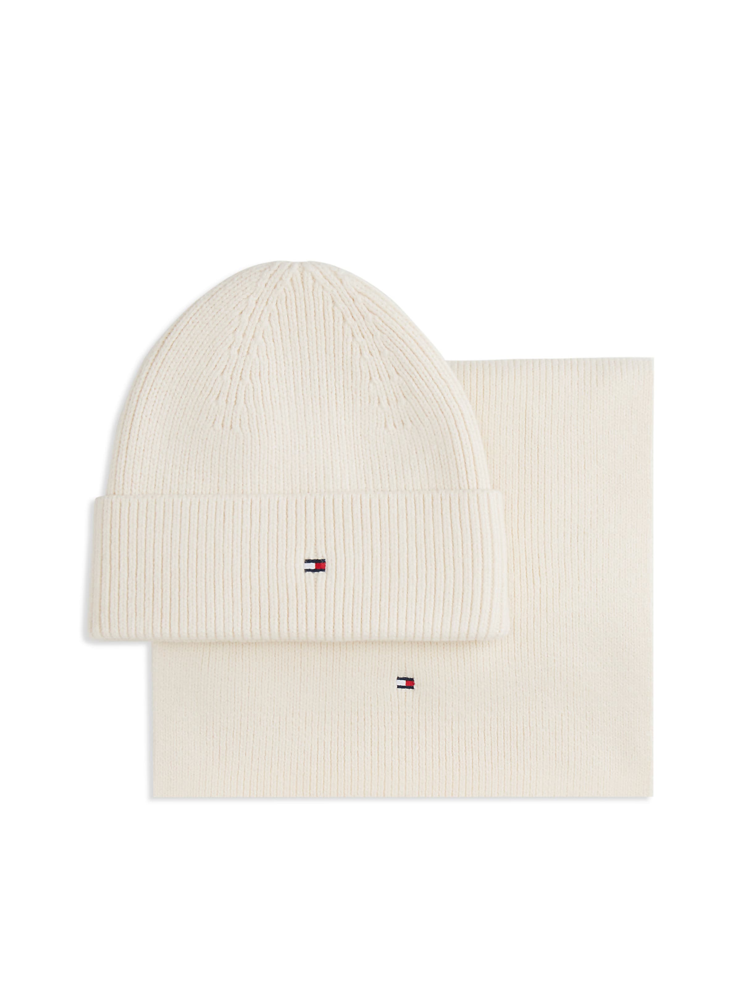 TOMMY HILFIGER Czapka w kolorze beżowy: przód