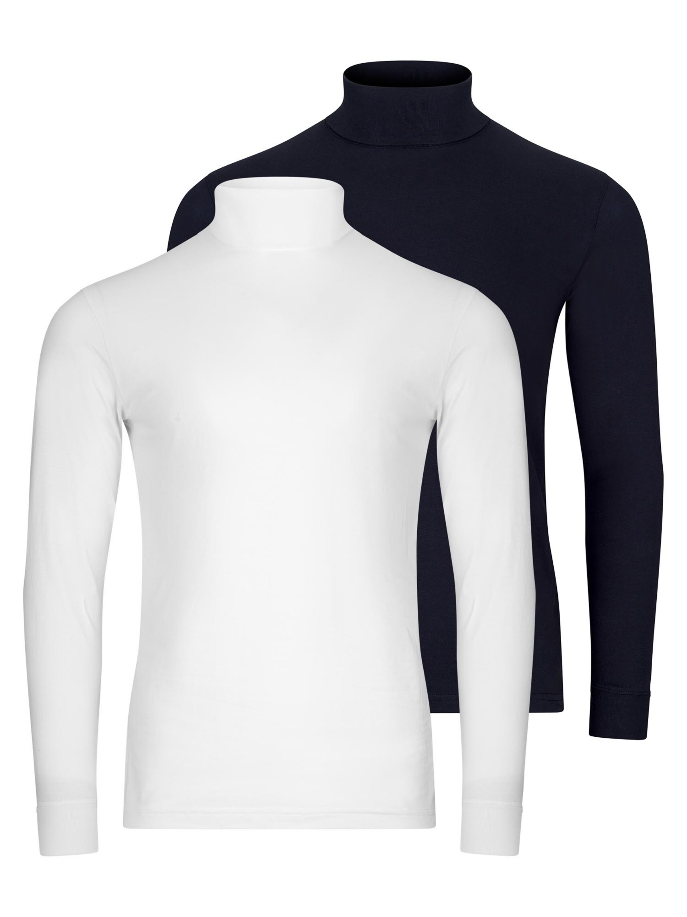 Ragman Shirt 'Basic' in Blauw: voorkant