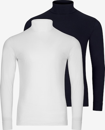 Ragman Shirt 'Basic' in Blauw: voorkant