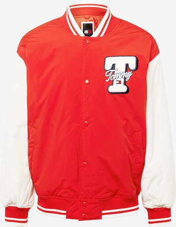 Tommy Jeans Tussenjas in Rood: voorkant