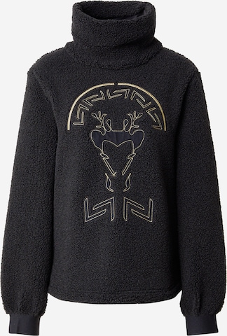 LUHTASportski pulover 'Linatti' - crna boja: prednji dio