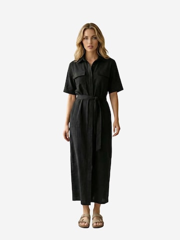 My fashion Sukienka koszulowa w kolorze czarny