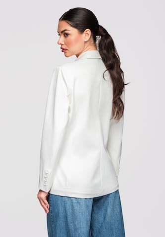 Ombre Blazer in White