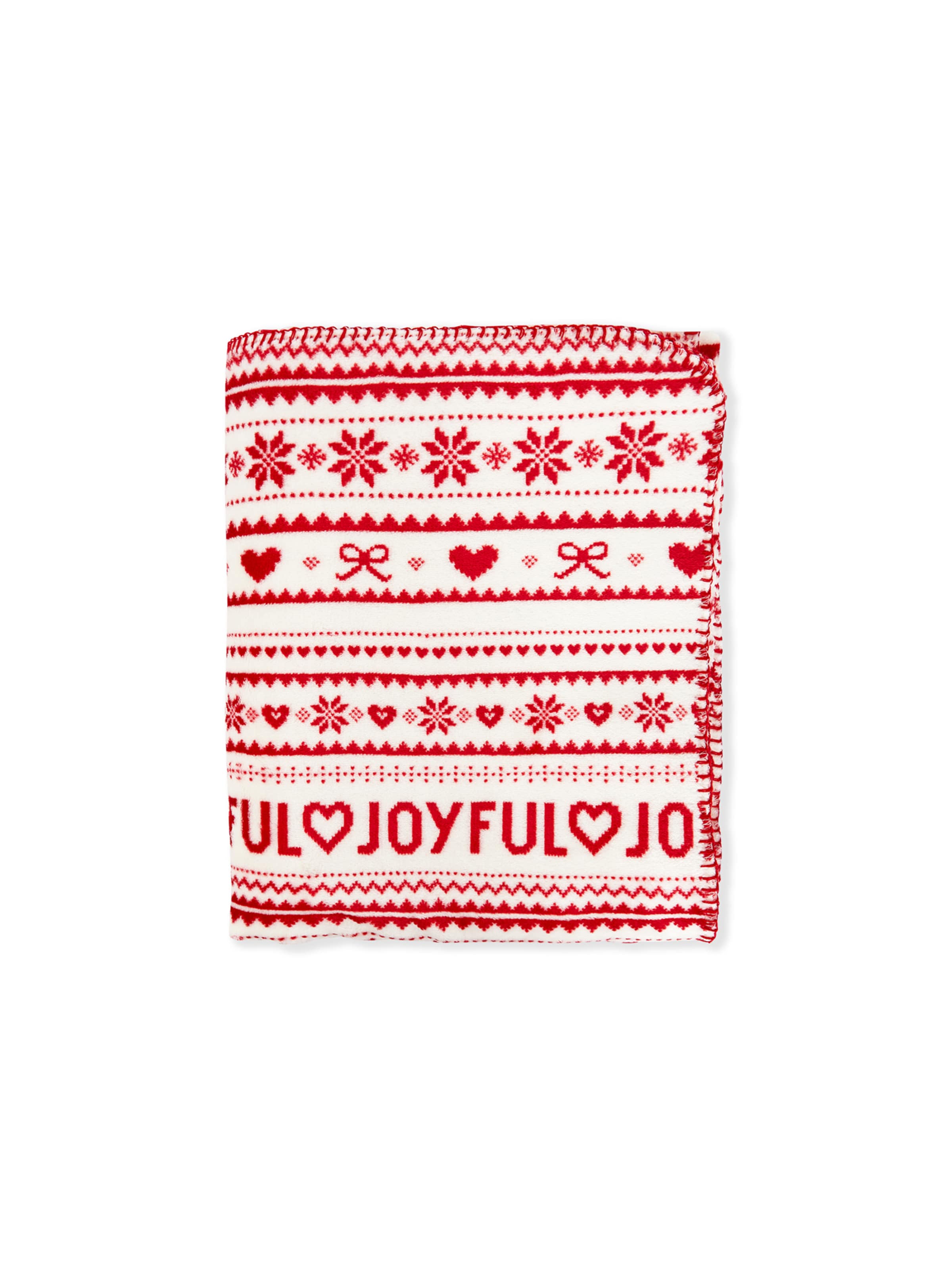 ETAM Blankets in Red: front