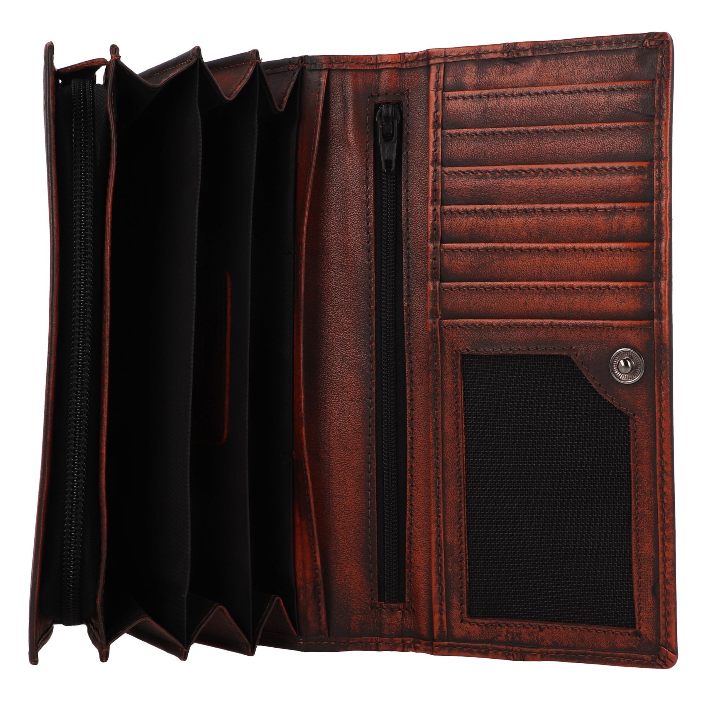 Porte-monnaies 'Destressed' GREENBURRY en marron