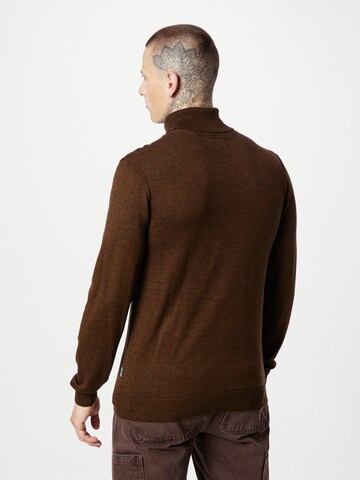 BLEND Sweter w kolorze brązowy