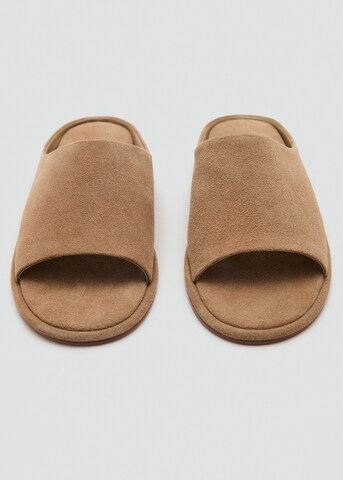 MANGO Mules 'Babu' in Beige
