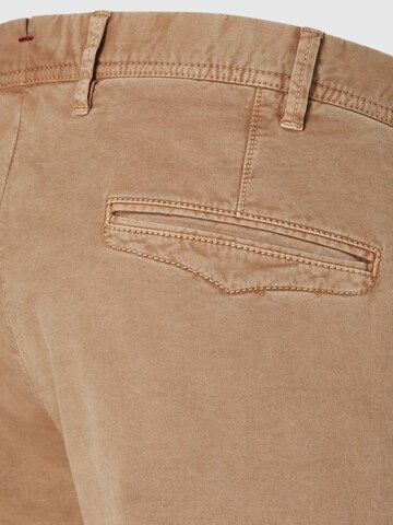 Hiltl Slimfit Chinohose 'Tavi - Casual Gabardine'‌‌ in Braun