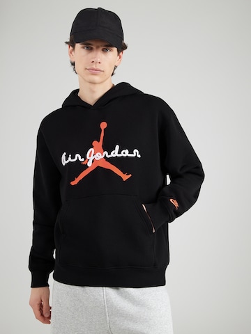 Jordan Sweatshirt 'BRK FLC' in Zwart: voorkant