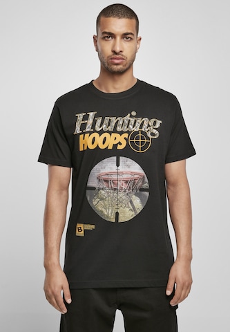 Mister Tee Shirt 'Hunting Hoops' in Zwart: voorkant