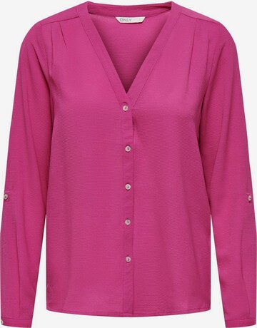 ONLY Blouse in Roze: voorkant