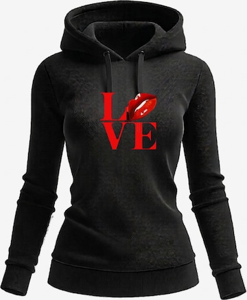RMK Sweatshirt 'Love' in Schwarz: Vorderseite