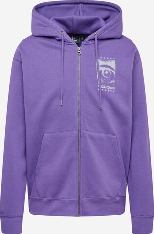 Volcom Sweatjacke 'WATANITE' in Lila: predná strana