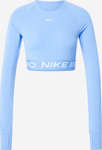 NIKE - Camisa funcionais 'PRO' em azul: frente