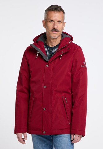 Schmuddelwedda Outdoorjacke in Rot: predná strana