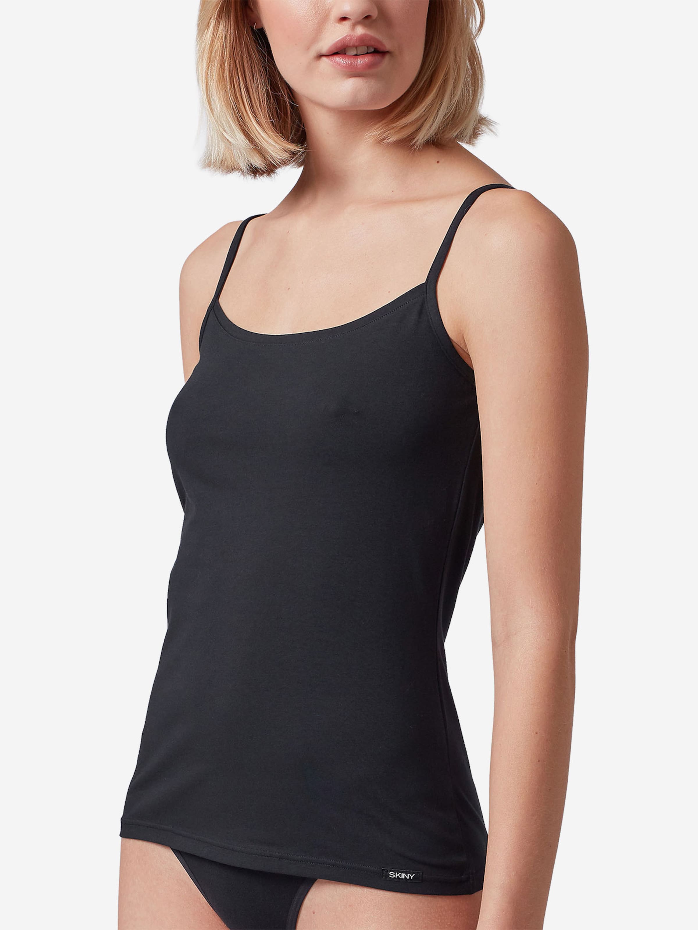 Haut ' Cotton Essentials ' Skiny en noir