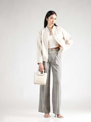Twinset Wide leg Pleat-Front Pants in Grey