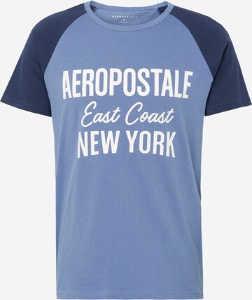 AÉROPOSTALE Shirt 'EAST COAST' in Blue: front