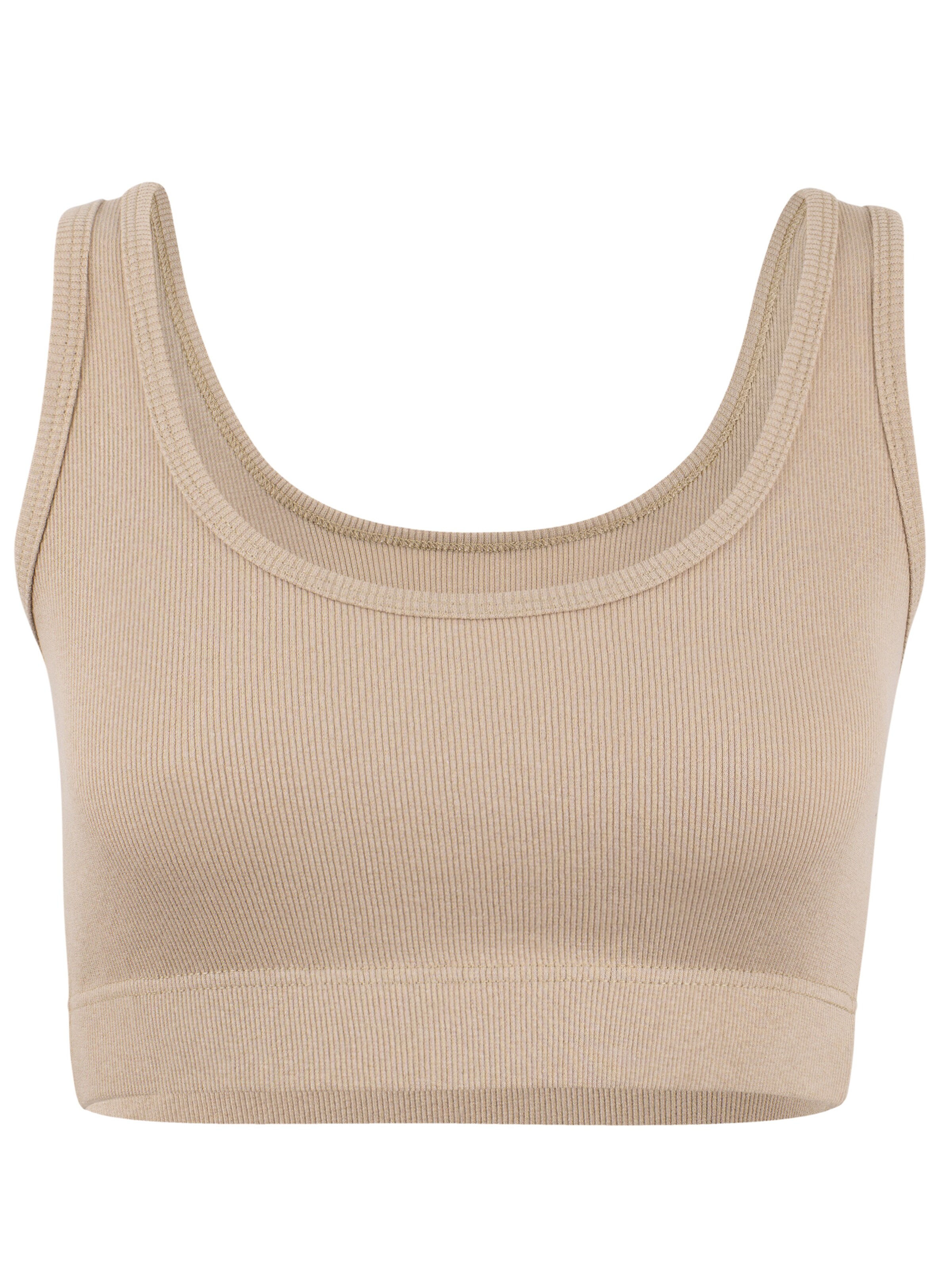 Yenita - Top desportivo em bege: frente