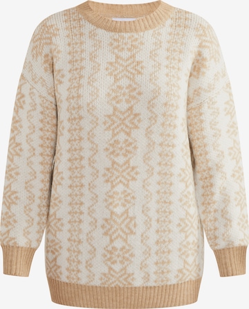 Pull-over 'Lynnea' usha BLUE LABEL en beige : devant