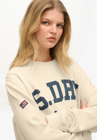 Sweat-shirt Superdry & Co en beige