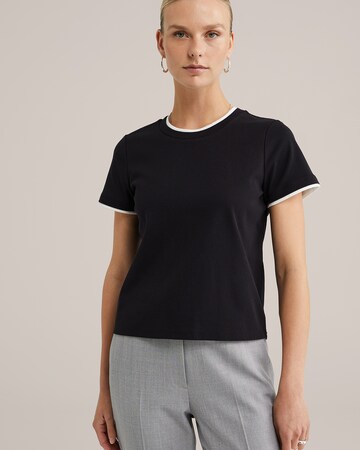 T-shirt WE Fashion en noir : devant
