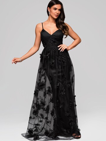 Ombre Abendkleid‌‌‌‌‌‌ in Schwarz