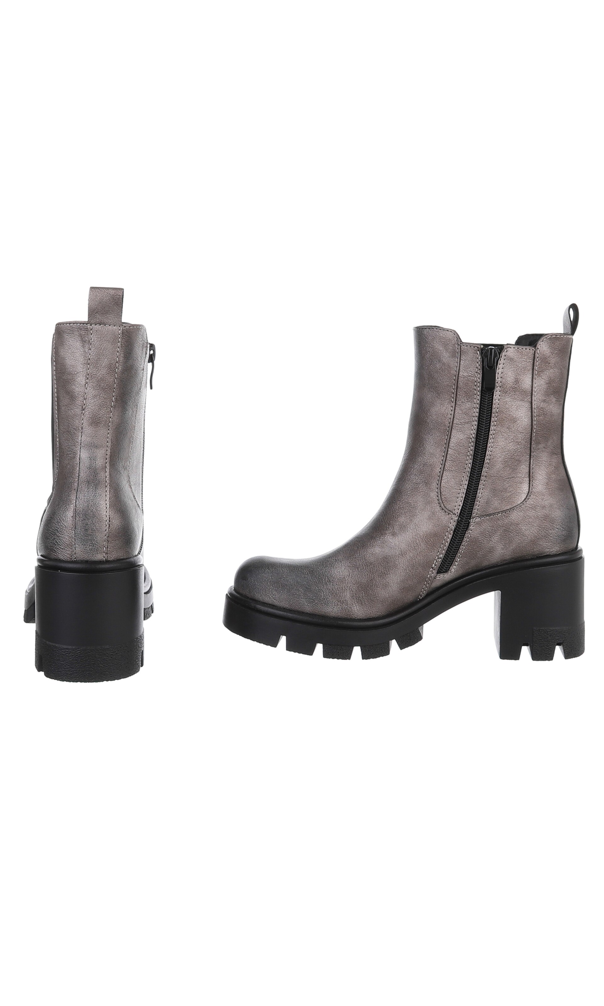Ital-Design Ankle Boots in Grey