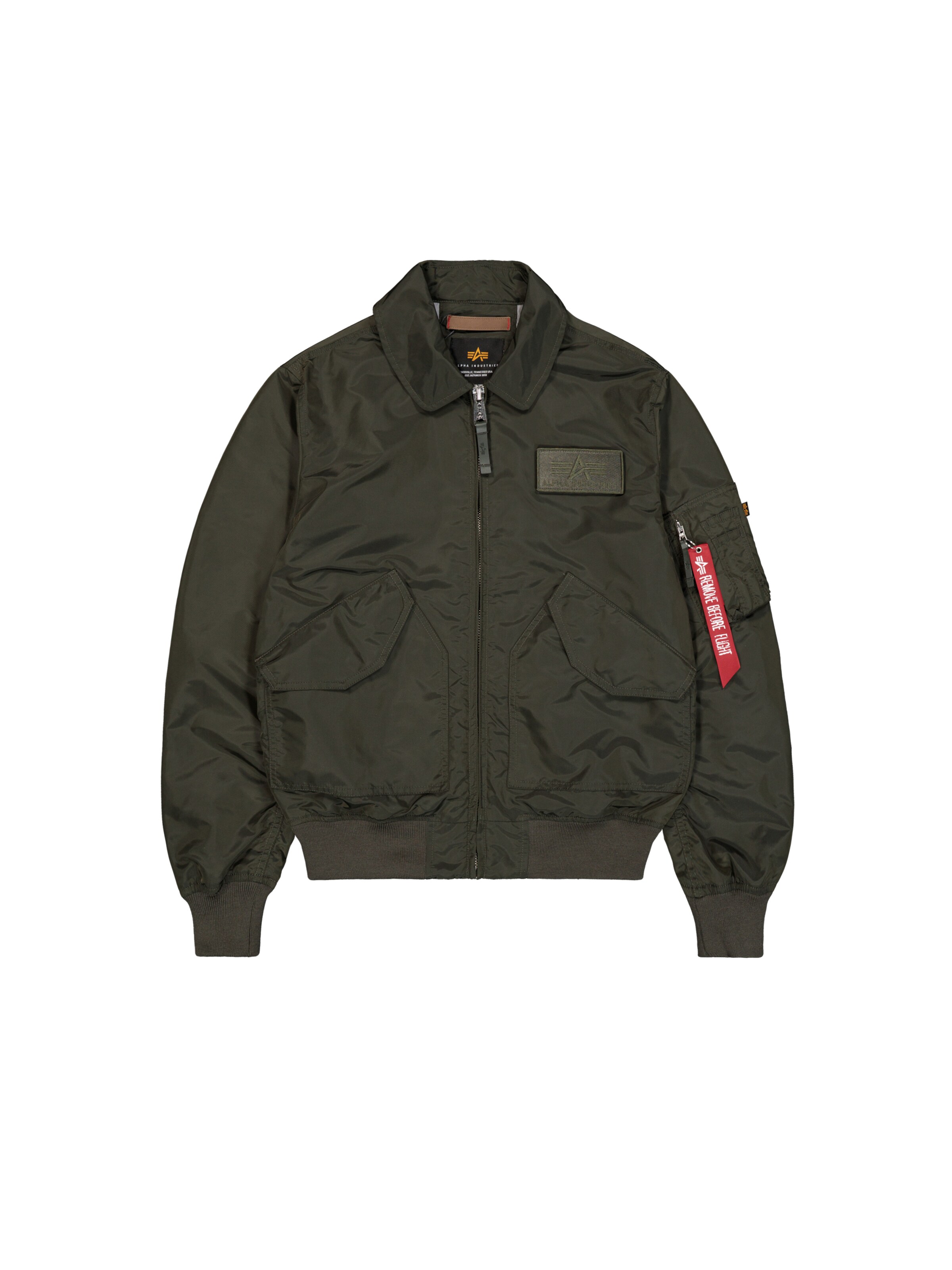ALPHA INDUSTRIES Between-Season Jacket 'CWU-36/P' in Grey: front