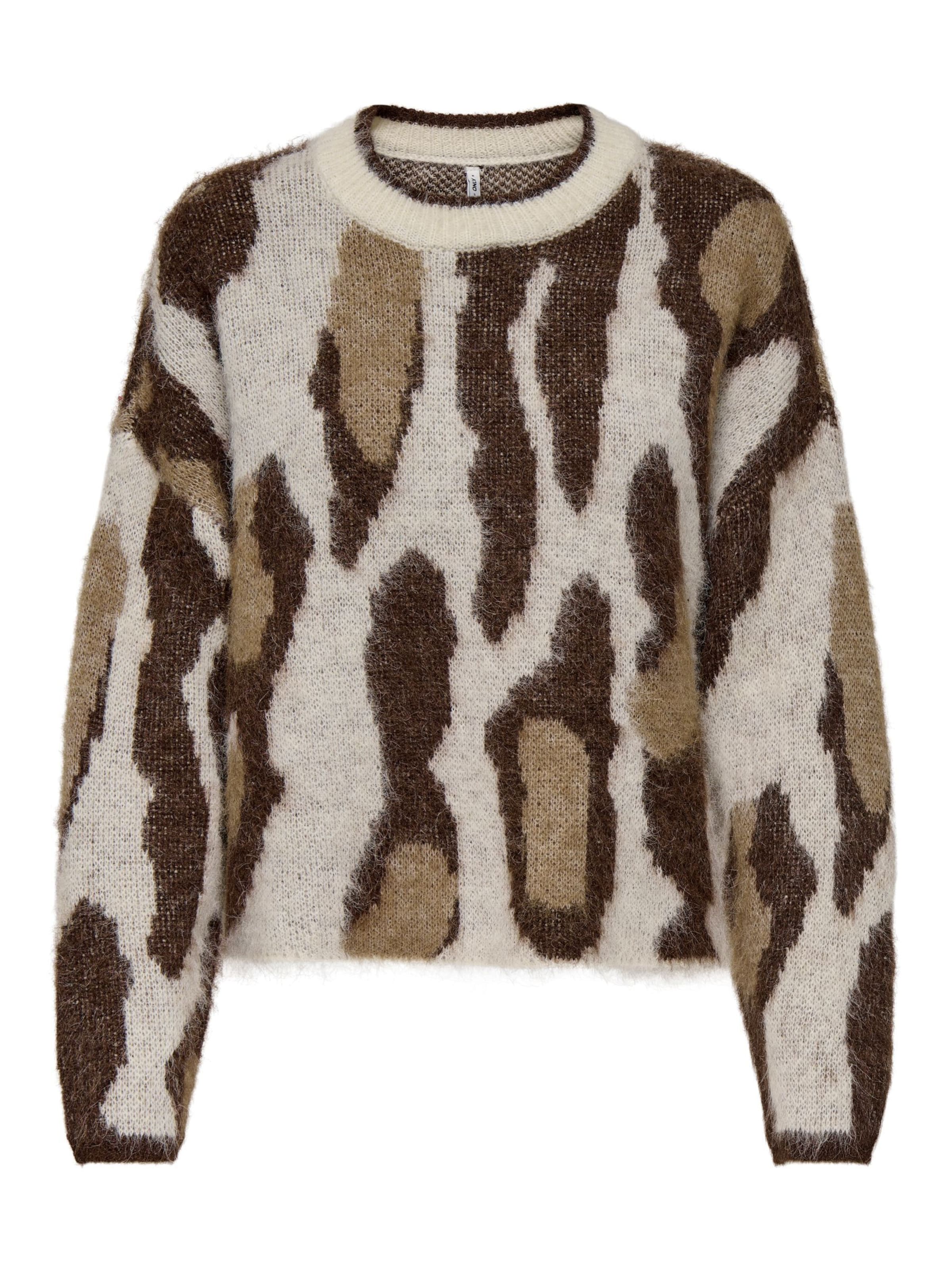 Pull-over 'ONLEDELIE' ONLY en beige : devant