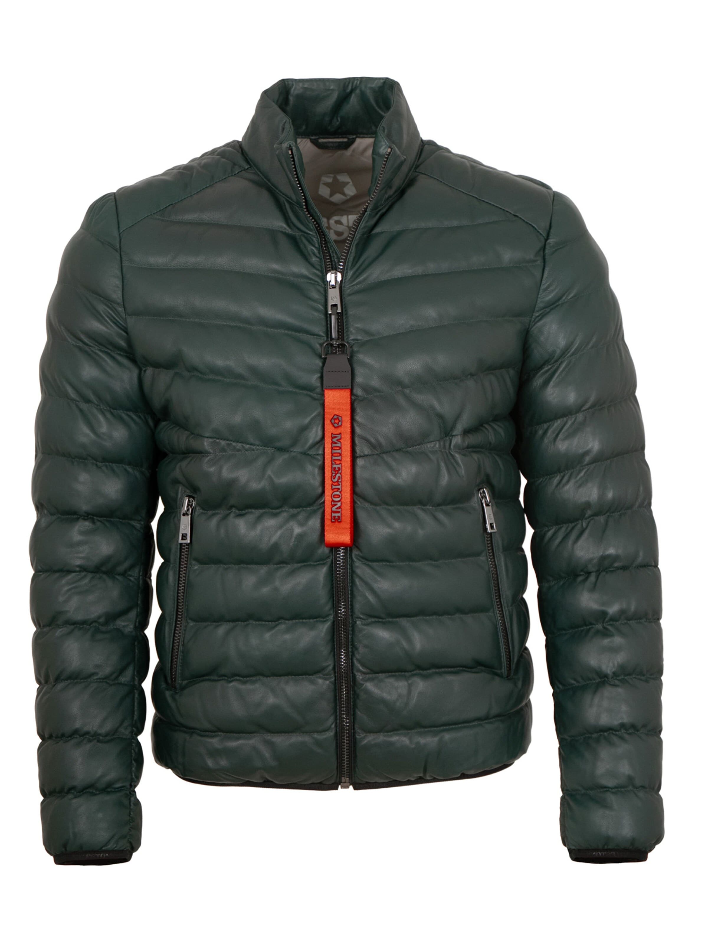 MILESTONE Übergangsjacke 'MSHendrik'‌‌‌‌‌‌‌‌ in Grün: Vorderseite