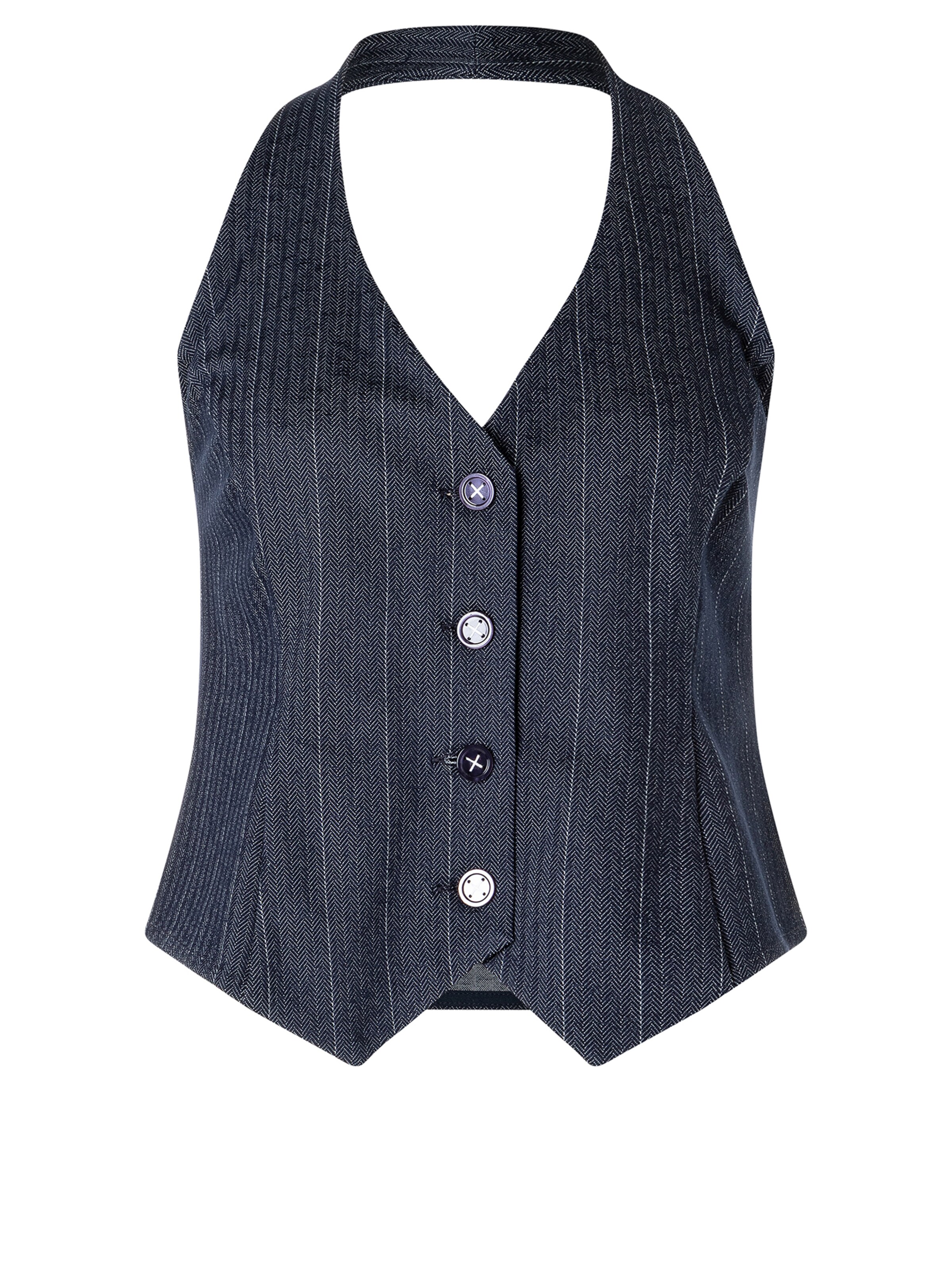 Ana Alcazar Weste 'Apara' in blau, Produktansicht