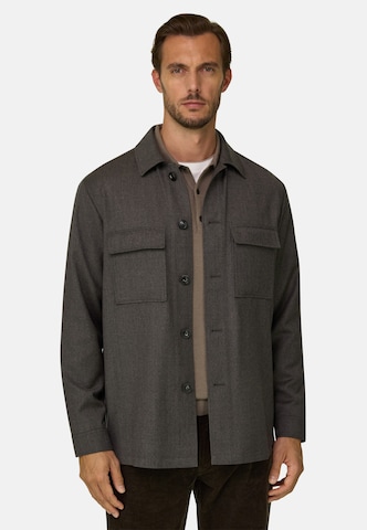 Veste mi-saison Boggi Milano en gris : devant