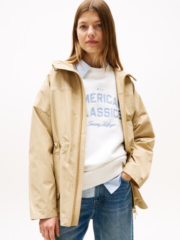 TOMMY HILFIGER Демисезонная парка в Бежевый: спереди