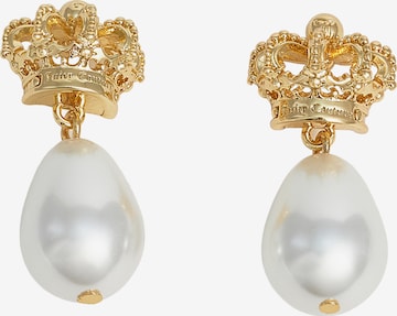 Juicy Couture Náušnice 'Heritage Crown & Pearl Drop' - Zlatá: predná strana