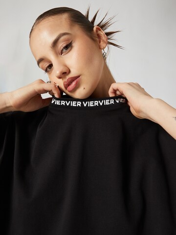 VIERVIER Shirt 'Beren' in Zwart